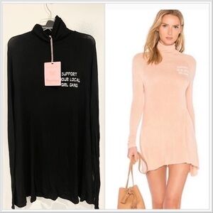 NWT Daydream Nation Support Your Local Girl Gang Turtleneck Dress